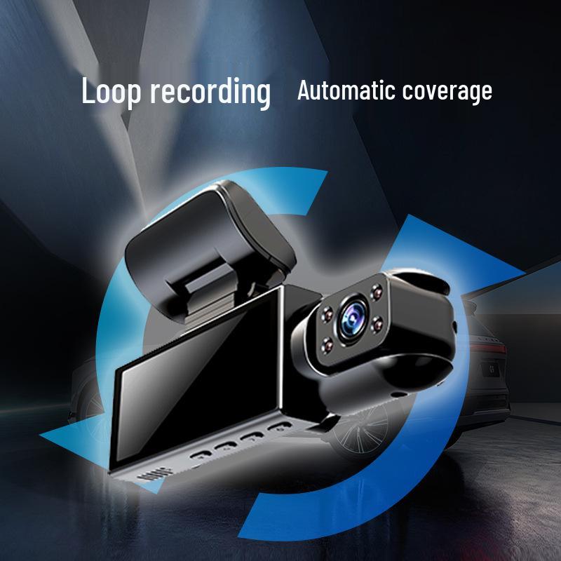 2K Dual-Lens HD Dash Cam with Interior Recording, Night Vision, and WiFi