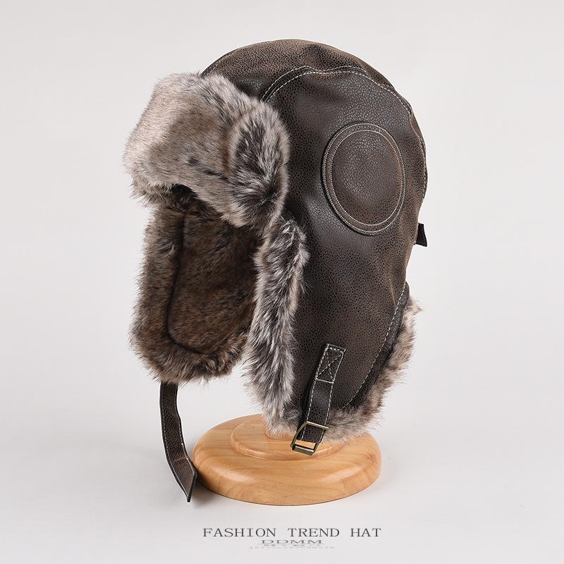 Thunderhead Cap Men's Fall and Winter Warm Cotton Cap Children's Mask Cap Plush Ear Protection Cycling Cap Europe and The United States