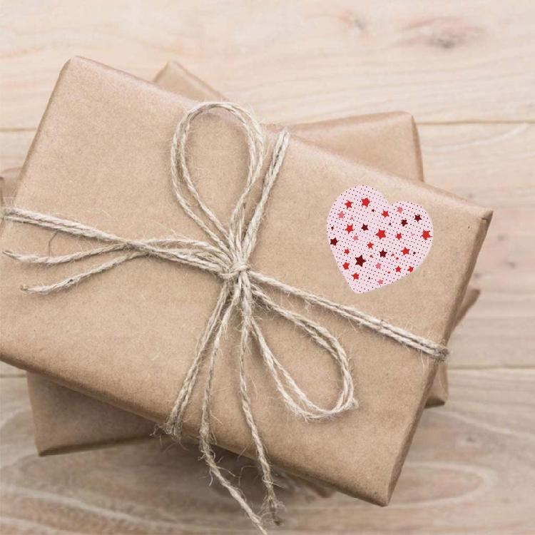 500 Pcs Multipurpose Heart Labels Valentine's Day Stickers Gift Wrapping Tags