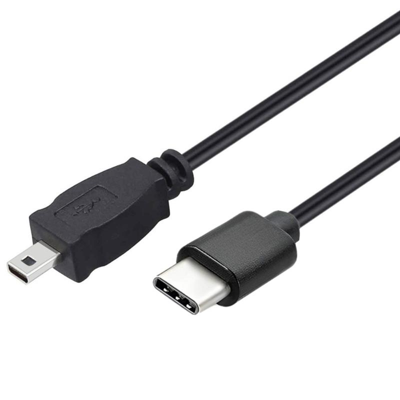 USB C Data Cord Mini USB to USB C OTGCable Mini8P to MicroCord for Easy File Transfer to Computer Mobile Device
