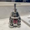 Cute Rabbit Liquid Soap Dispensers Separate Bottles Shower Gel Container Bowknot Ceramic Emulsion Bottle Bathroom Accessories