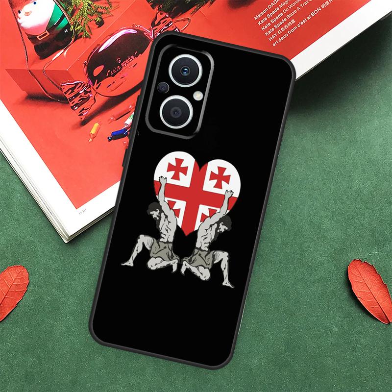 Georgia Flag Case For OPPO Reno 10 11 12 13 14 Pro 11F 12F 13F 14F 7 8 Lite OPPO Find X9 X8 X5 Pro Cover
