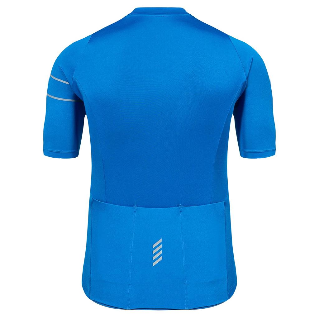 DIFOS Short Sleeve Cycling Summer Cycling Size M Men's Jersey, Wear, Quick-Drying, Breathable, Pockets, Reflective, Blue,