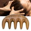 Scalping Massage Comb Handheld Green Sandalwood Massager Wide Tooth Scalping Massage Comb