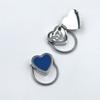 Openable Heart Shape Daily Wear Rings Stainless Steel Texture Stylish Women Rings Suitable for Anniversaries Dating