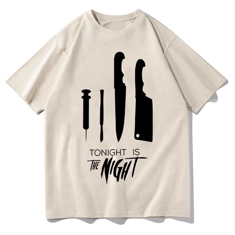 

Vintage Tonights The Night Dexter Morgan T-shirts Men Women Casual Oversized Short Sleeve T Shirts High Quality Cotton Tee Sh... 5XL різнокольоровий