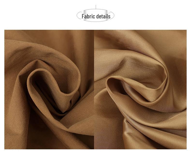 Plus Size Mid-Length Trench Coat for Women - 2024 Autumn Fashion, Loose-Fit & Slimming Design