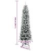 VidaXL Sapin de Noël artificiel 150 LED et neige floquée 150 cm, arbre de Noël, sapin de Noël réaliste, ornement de Noël, 3315769