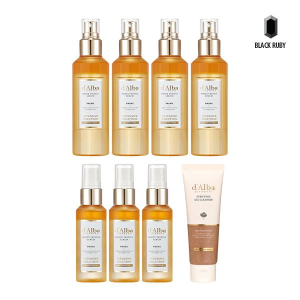 d Alba Mist Serum White Truffle Prime 100ml x4 + 50ml x3 + Purifying Gel Cleanser 80ml