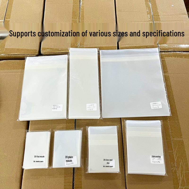 20 Silk Card Film Self-Sealing Bags for 3, 4, 5, 6, 7 Inch Polaroid or Postcard Color Paper.