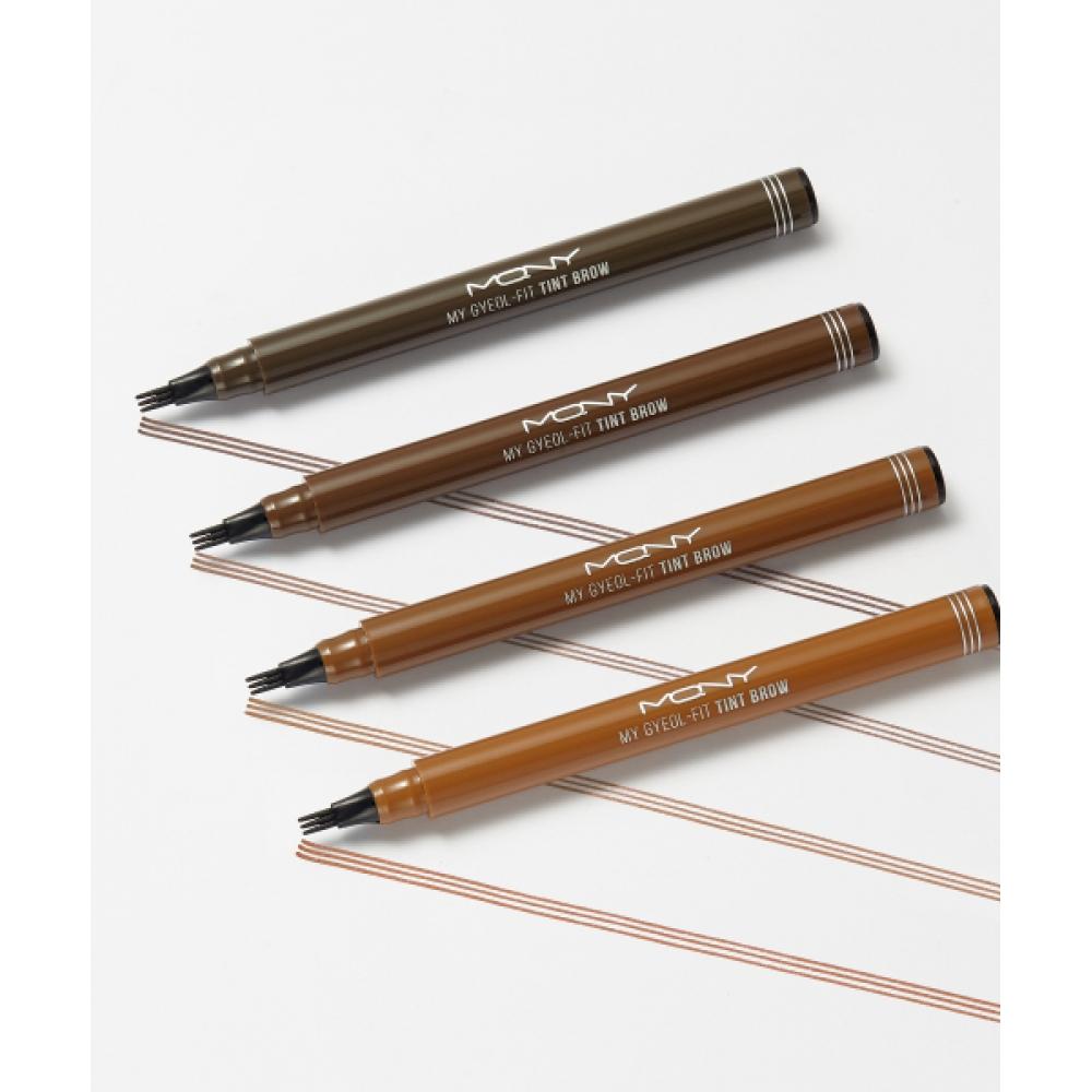Mqny Трезубец Карандаш-тату для бровей Фиксирующий оттенок для бровей Окрашивание бровей Карандаш-тату для бровей 4 цвета 0,8 г light brown