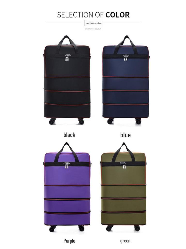 Large Capacity Folding Travel Bag with Universal Wheels