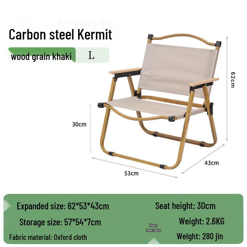 Kermit Outdoor Portable Aluminum Folding Camping & Fishing Chair