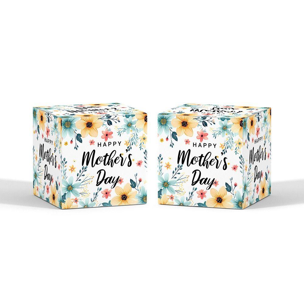 12pcs Colorful Snack Candy Boxes Cartoon Cookie Box Gift Packaging Boxes  Thank You Mom Gift