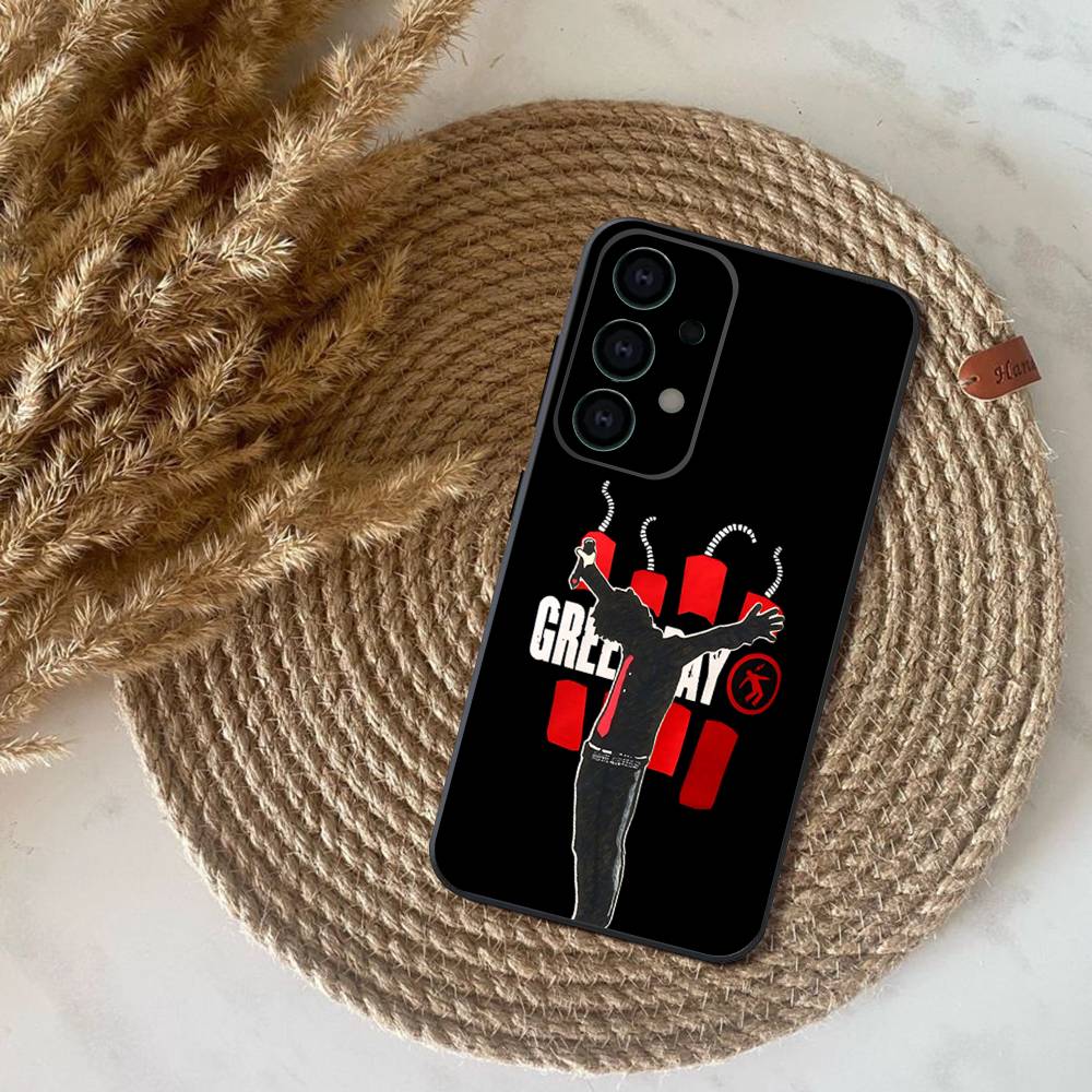 G-Green Day Band Phone Case For Samsung S25,S24,S21,S22,S23,S30,Ultra,S20,Plus,Fe,Lite,Note,10,9,5G Black Cover