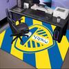 Leeds Crest Design Printed Office Carpet Chair Cushion  Entryway Rug, Rugs for Living Room, Bedroom Christmas gifts