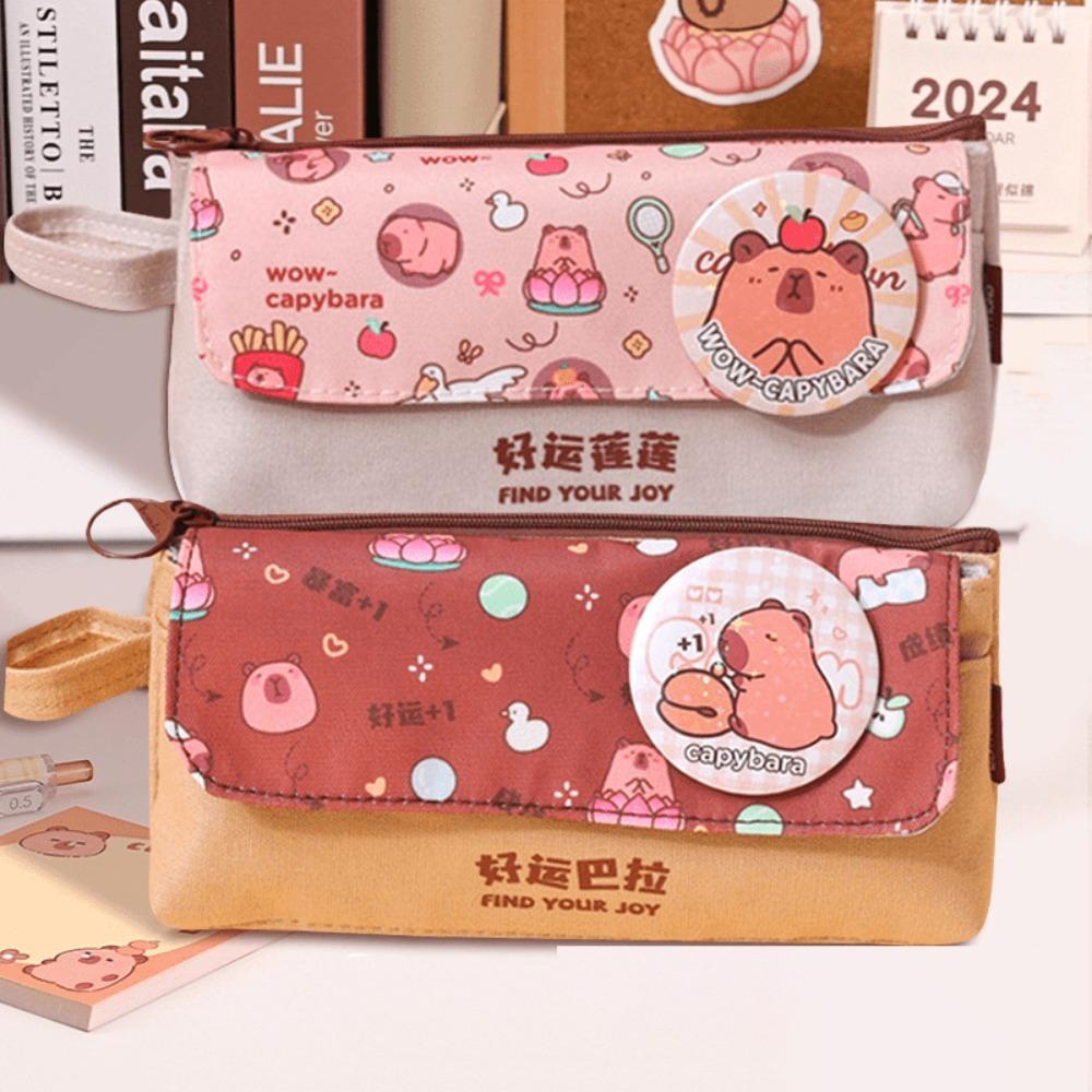 

Large Capacity Kawaii Pencil Case Stationery Holder Cute Pencil Storage Bag Student style 4