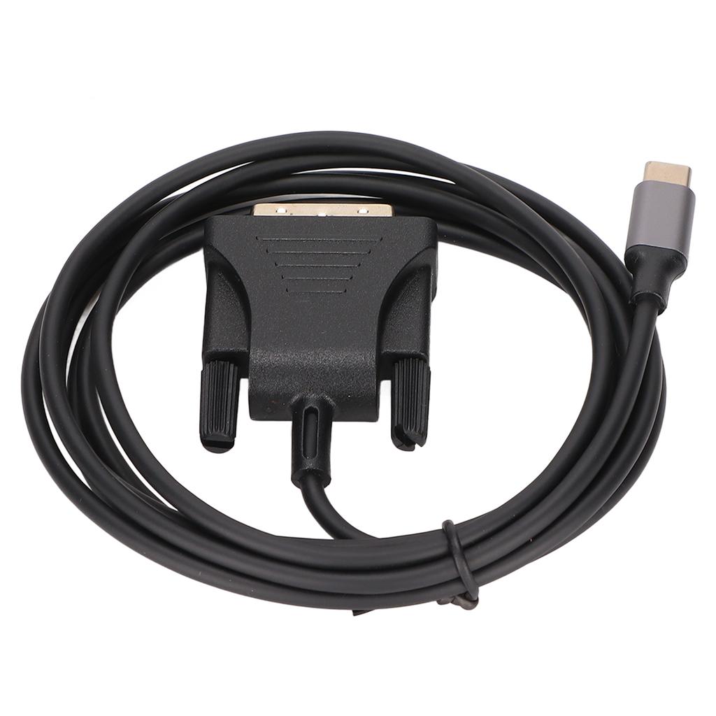 USB C 3.1 to DVI Cable 190cm/74.8in Clear Stable Type C to DVI Cable Adapter for MacBook TV Smartpho