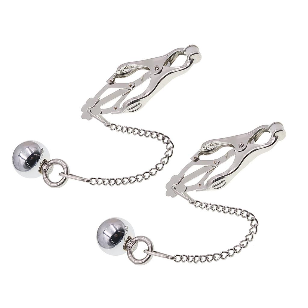 Big Head Nipple Clamp Yin Clip Pendant Butterfly Clip Sex Toys Female Adult Supplies Metal Alternative Sex Tools