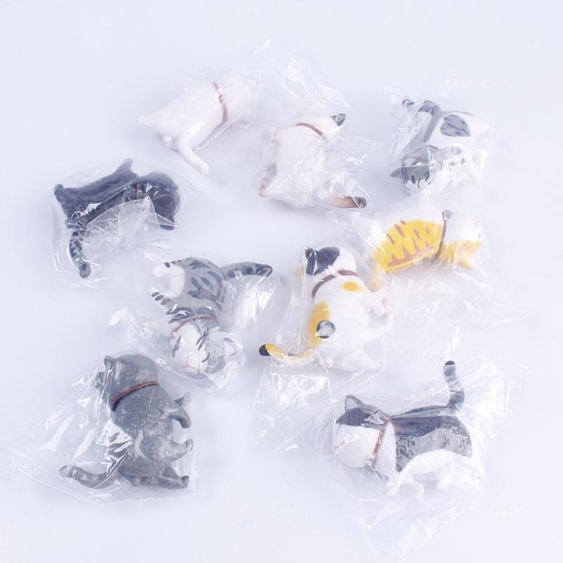 Cute Mini Cat Ornament Garden Kitten Statue Gift for Children Room Decoration Kid Toy Miniature Figurines Decorations