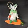 Plush Rabbit Gnome Ornament Colorful Faceless Plush Doll Farmhouse Rabbit Doll Toy  Easter Holiday