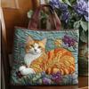 TEMU Womens Fashion Printed Tote Shoulder Bag 600D Oxford Cloth