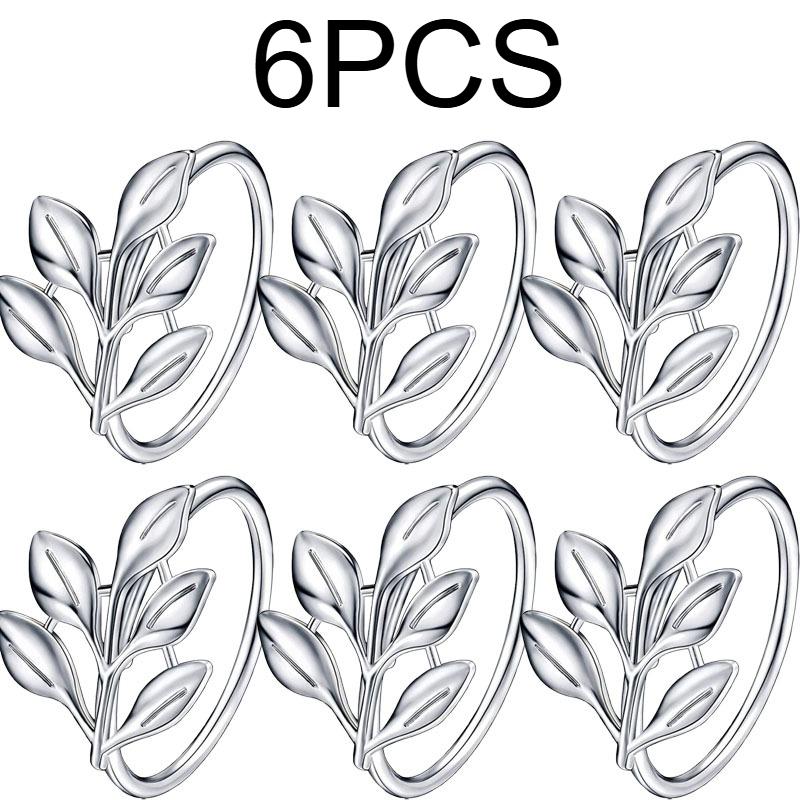 1-12PCS Gold Alloy Napkin Rings Reusable Smooth Edge Easy Clean Table Decoration for Wedding Party Holiday Dinner Banquet