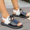 Fashion 2025 New Women Sandals Ankle Buckle Casual Soft Sole Summer Shoes Anti Slip Versatile Retro Wedge Heel Comfortable Sandals