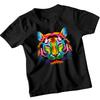 Pop Art Tiger Big Cats Animals Kids T-Shirt Vibrant Graphic Tee