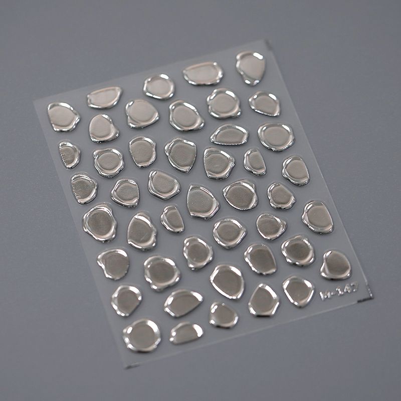

Season Relief Bronzing and Silver Plating Seal Three-Dimensional Nail Sticker Waterproof Nail Sticker Decorative Decals Ornament M147 M147 (hot silver)
