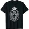 Serbia Srbija Serbian Eagle Coat of Arms TShirt 100 Cotton ONeck Short Sleeve Summer Casual Mens Tshirt Streetwear