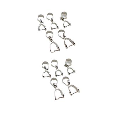 10PCS Fecho de Beliscão Conector de Pingente de Metal Elegante à Prova de Desbotamento Conector de Passador Colar Pulseira Presente Roupa DIY
