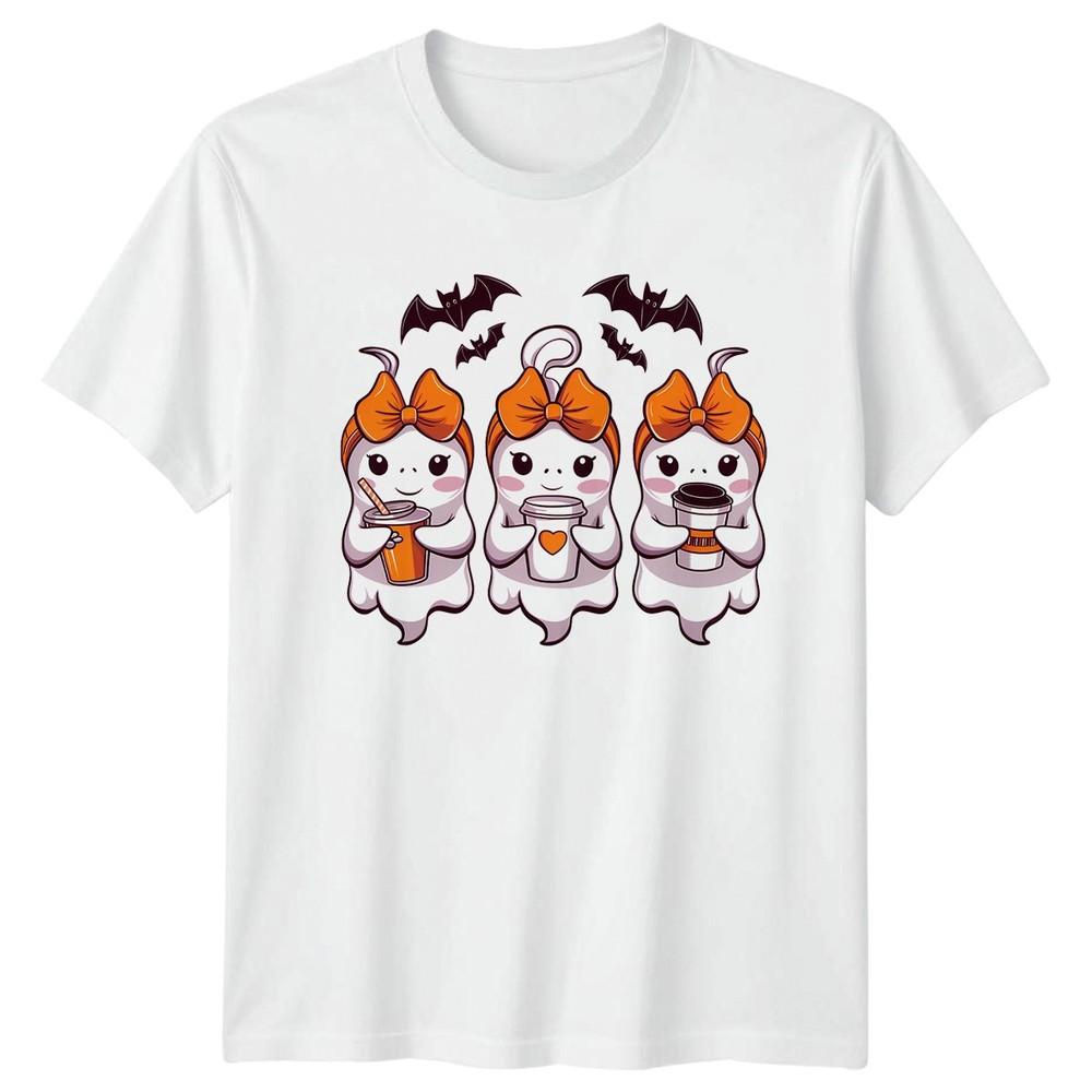 Halloween Ghosts Spooky Season Unisexs Tee Unisexs TShirt Graphic Unisex Top S