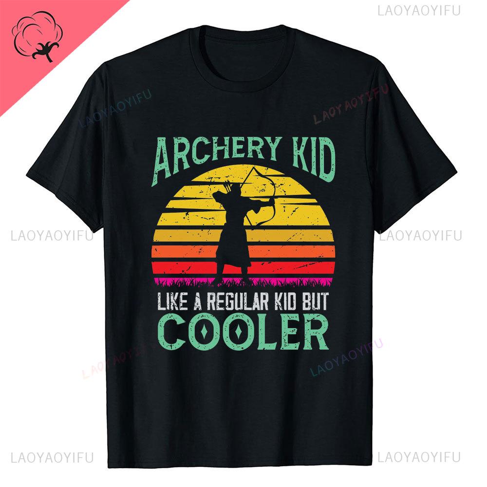 Aim Shoot Swear Repeat Archery Hipster Shortsleev Printed TShirts Archery Sports Men Style Casual Aesthetic O Neck Tops T Shirt