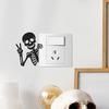 Funny Skeleton Switch Sticker Light Switch Decals Self Adhesive Wall Art Decor