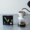 Hario V60 Coffee Filter Meteo 1-2 Cups 50 Count White VCF-01-50-MT