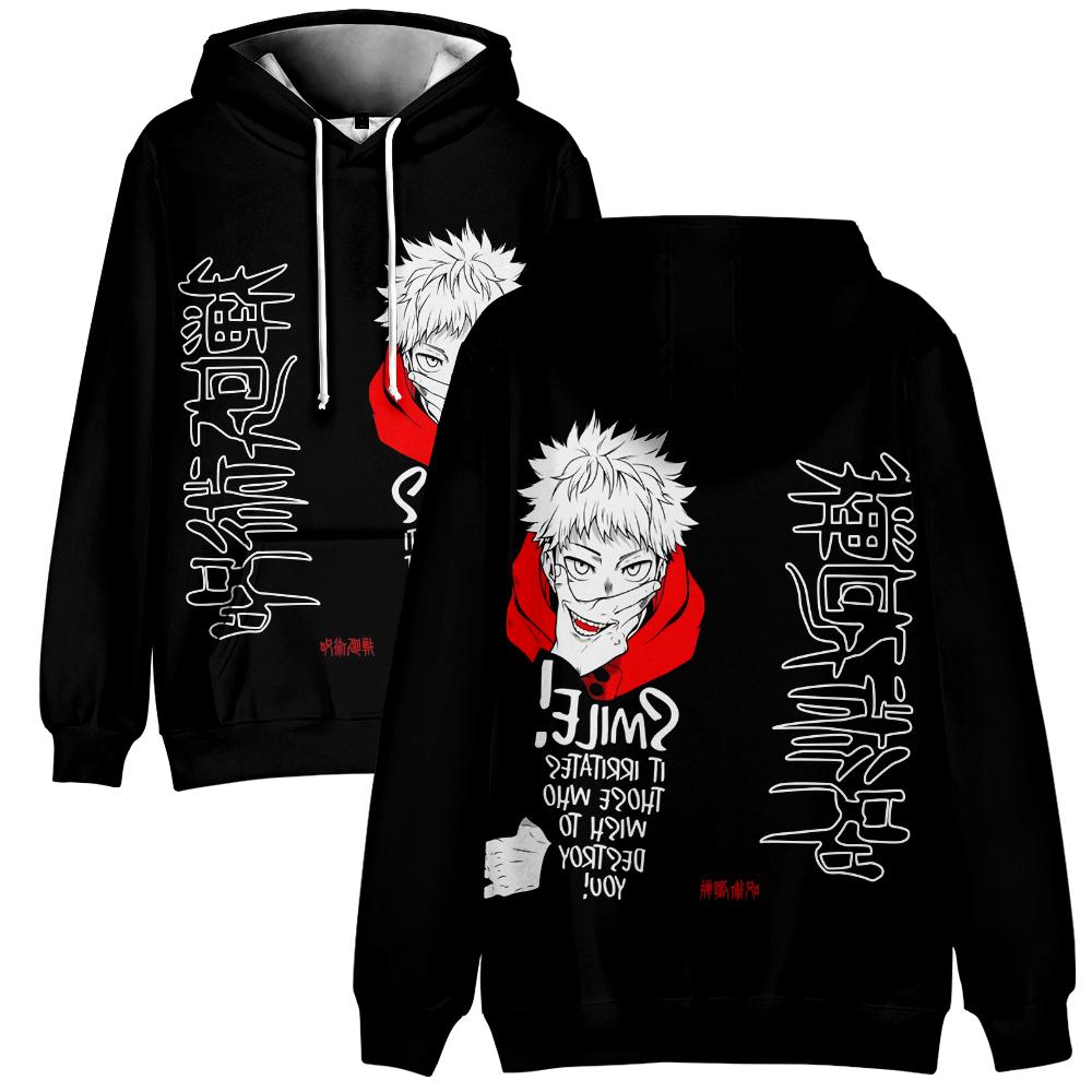

Men Women s Hooded Jujutsu Kaisen Printed Spring Autumn Pullover Sweatshirt Fashion Hoodie Casual New Men Tracksuit Streetwear XXS