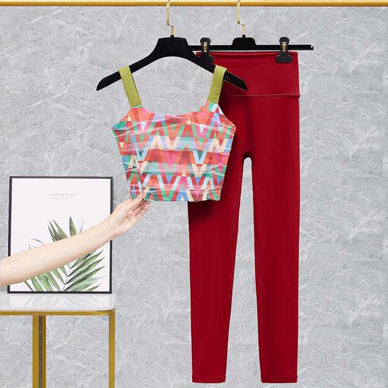 2025 Women's Sexy Sports Camisole Yoga Bra Set - Summer Fitness & Running Vest