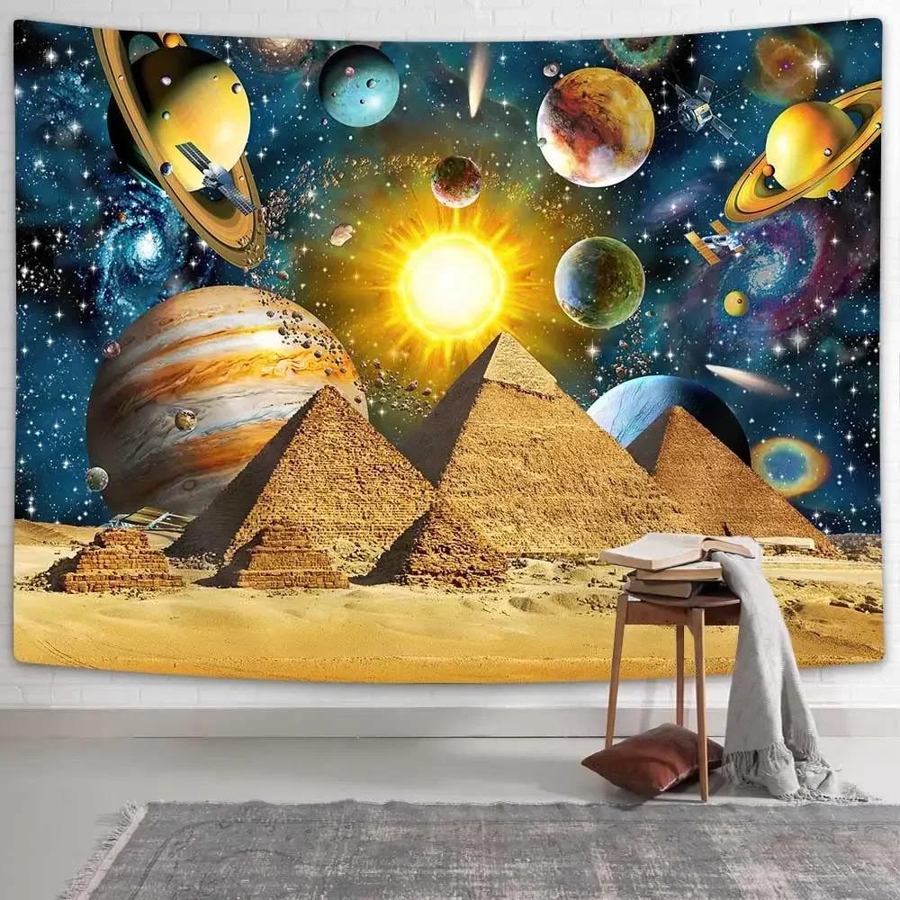 

VIKAMA Solar System Planetary Tapestry Science Fiction Style Bedroom Headboard Decorative Backdrop Room Decoration 74x94cm(29x37in)