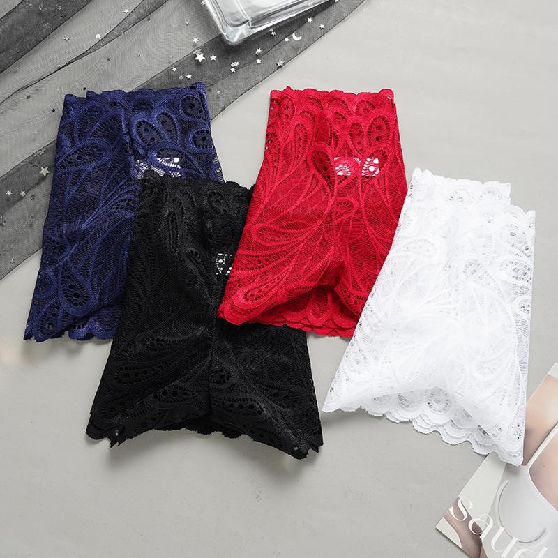 Große Größe frauen Spitze Höschen Weibliche Sexy Spitze Boxer Briefs Frauen
