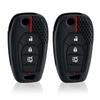 Silicone Remote Flip Car Key Case for Chevrolet Cruze Trax LS Badge Spark Sonic Aveo Tracker Onix RS Trailblazer Accessories Fob
