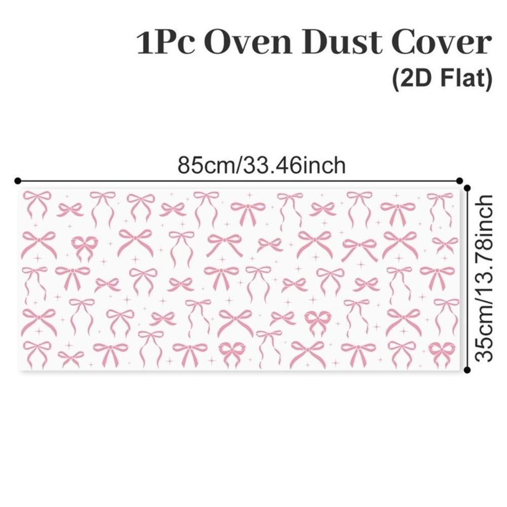 

85x35cm Microwave Oven Dust Cover Washable Polyester Fabric Protective Cover Oil Proof Waterproof Machine Protector