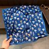 Women S Fresh Printed Square Scarf Fashion Versatile Summer Sun Protection