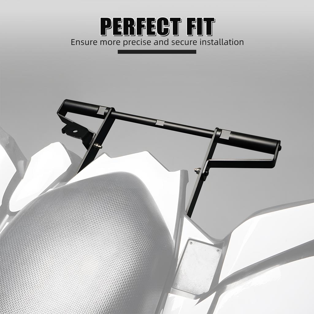 NICECNC Raptor 700 Rear Grab Bar for Yamaha Raptor 700R 2006-2024 Aircraft Grade Aluminum+Stainless Steel ATV Rear Luggage Rack