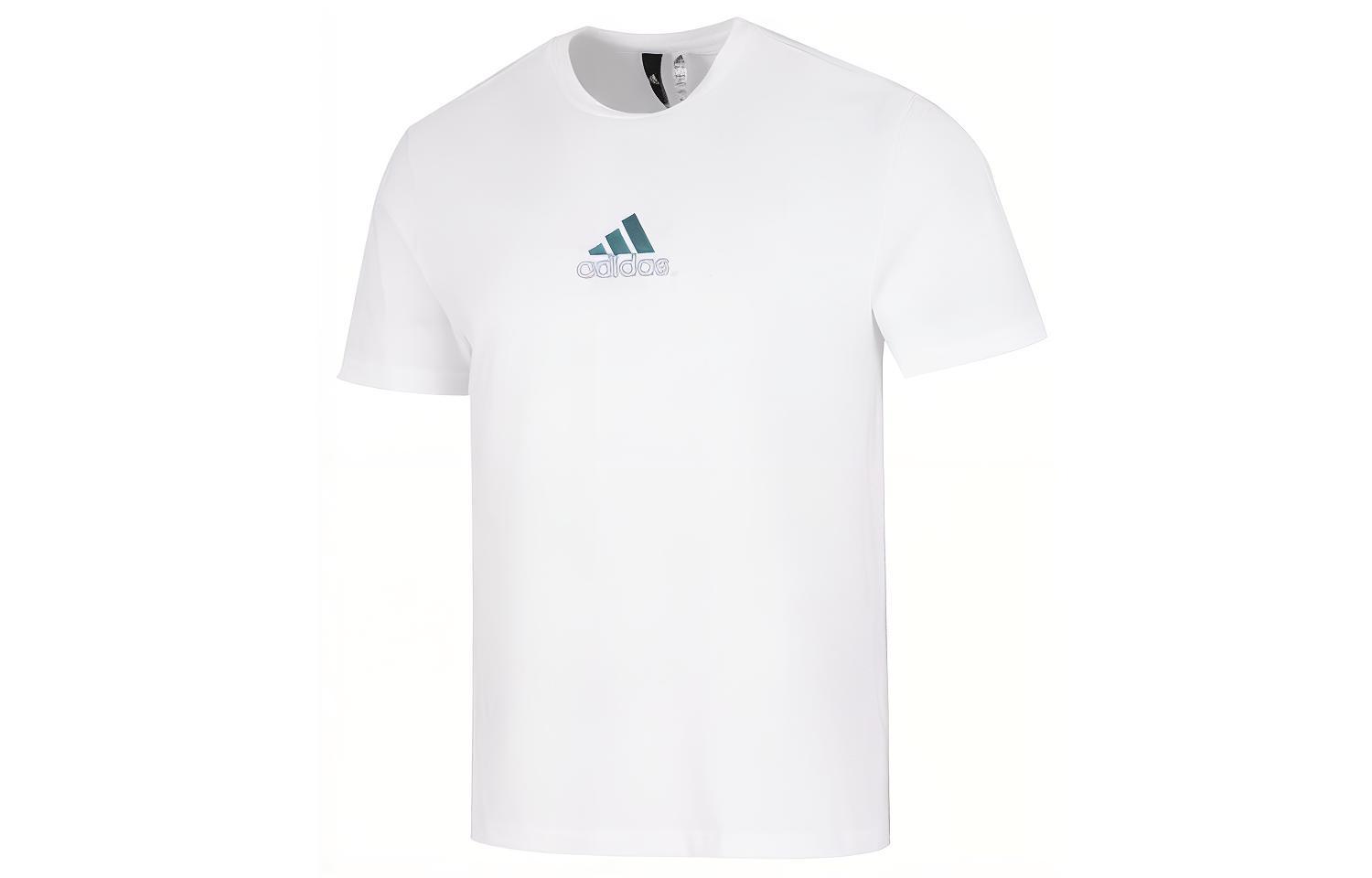 

Adidas T Shirts Men s White Crew Neck Moderate Straight Fit HM2979 XXL