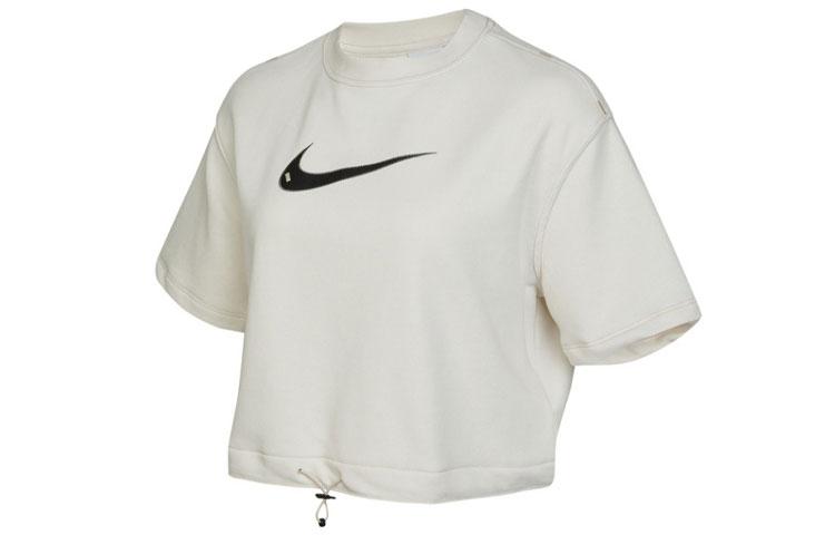 Nike Crop Tops Women s White Crew Neck Moderate DM6745-030 XS