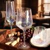 OLOEY Nordic Retro Hammered Iridescent Crystal Champagne Glass