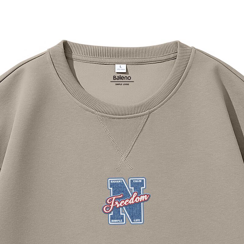 Baleno Men's Retro American Style Crewneck Sweatshirt