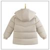 Winter Boys Jacket Long Solid Color Berber Fleece Lining Thick Warm Hooded Parka Teen Boy Snowsuit