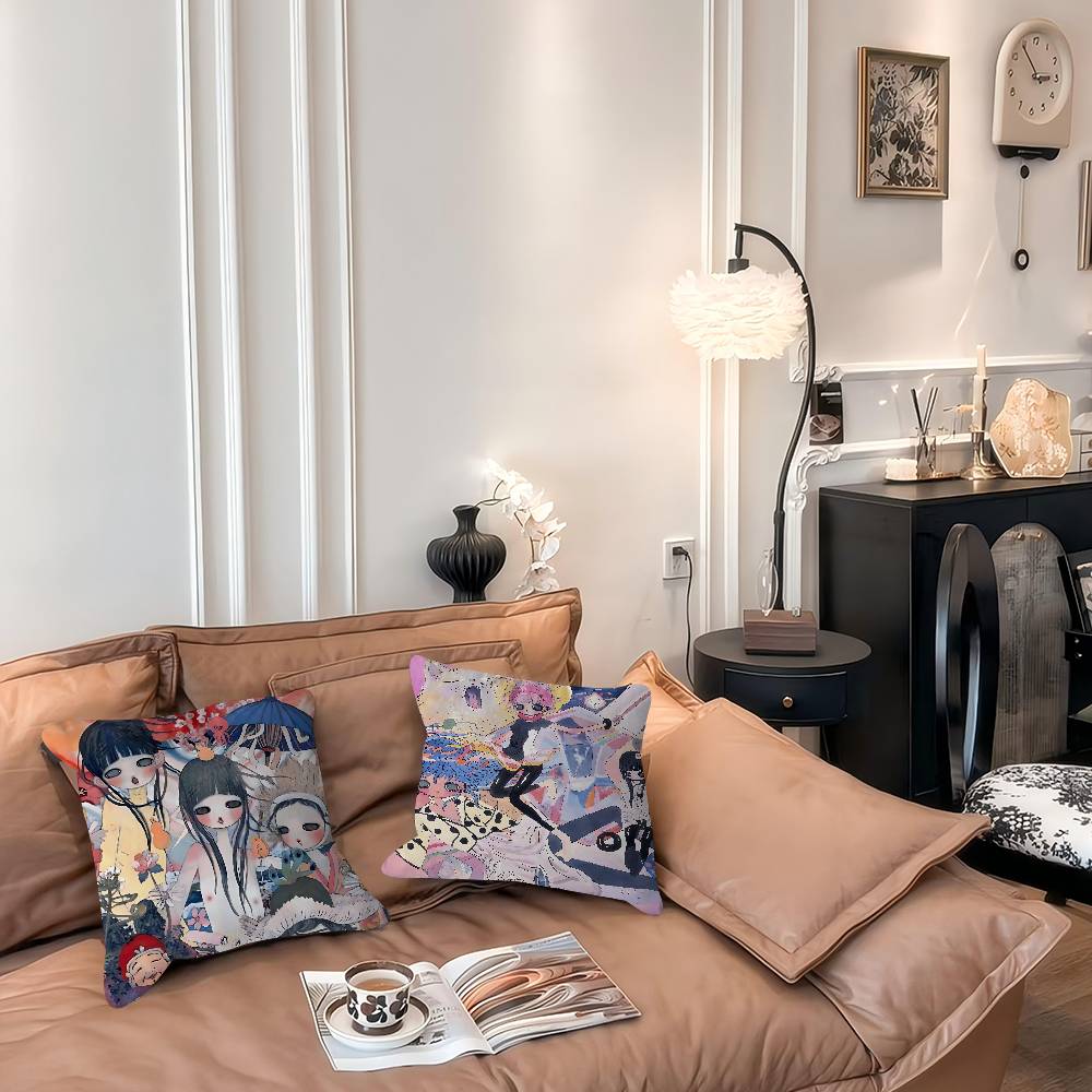 Cartoon A-Aya T-Takano Pillow Case Removable Washable Cushion Cover – All-Season Soft Linen